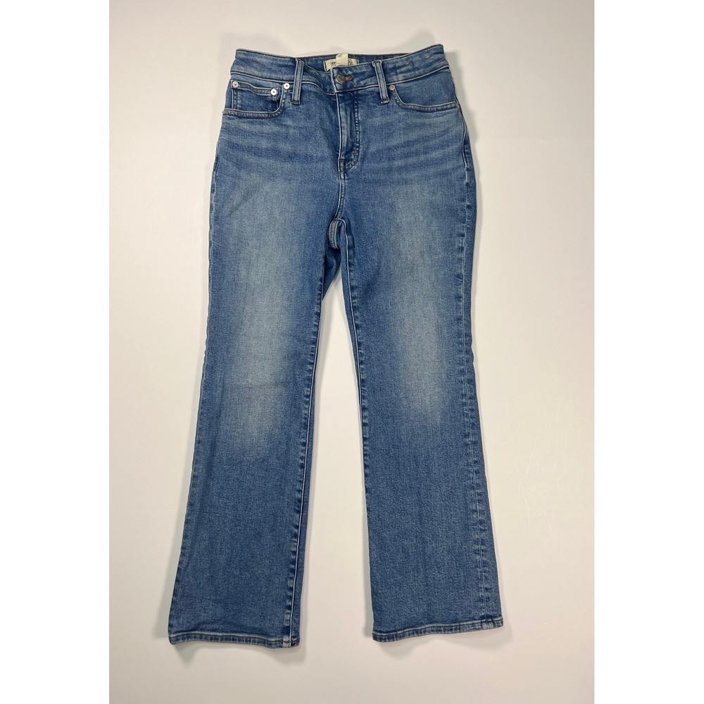 Madewell Curvy‎ Kick Out Jeans Women 28 Blue High Rise Stretch Flare Denim